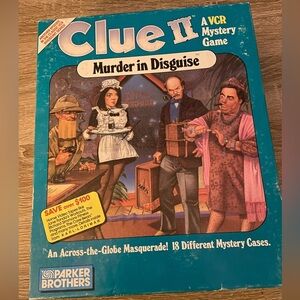 Clue II Murder in Disguise-A VCR Mystery Game-new